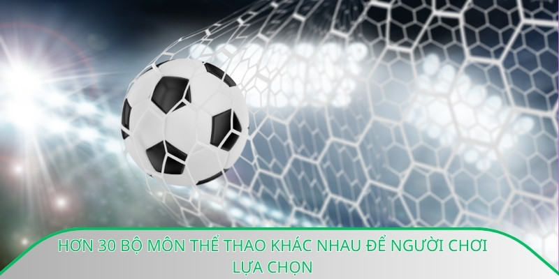 Đa dạng với hơn 30 môn thể thao cho bạn thỏa sức chọn lựa